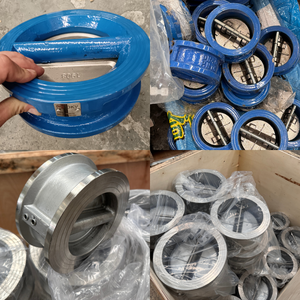 Dkv gang <span class=keywords><strong>Wafer</strong></span> loại van kiểm tra bướm tấm kép PN16 sắt dễ uốn bằng tay nước van kiểm tra tấm kép van không quay trở lại - Product Image 3