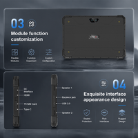 Tablette industrielle robuste Android CENAVA 10 pouces IP68 4G LTE Android 16 8 Go de RAM + 128 Go de ROM NFC intégré UHF personnalisé