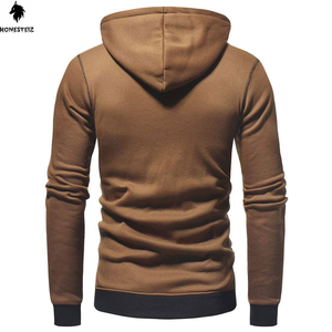 เสื้อมีฮู้ดแบบสวมหัวของผู้ชายผ้าฝ้าย100% ผ้าโพลีเอสเตอร์ผ้าเทอร์รี่ลำลองลวดลายทึบสำหรับฤดูหนาวดีไซน์แบบกำหนดเอง - Product Image 3