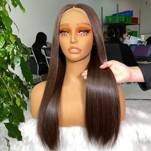 Raw HD pelucas delanteras de encaje personalizadas de hueso crudo pelo liso y cierre/Frontal con varios colores precio al por mayor - Product Image 6