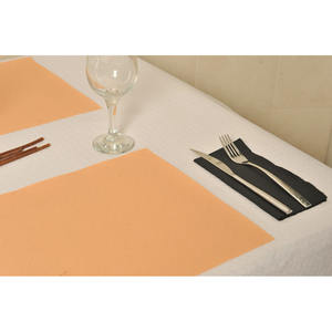 Nappe de table en papier professionnelle jaune 30x40cm 40gsm, 1000 pièces, B2B - Product Image 3