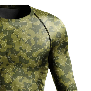 In Solid Colors Comfortable New Premium Product Customized Logo <b>Men</b> Fitness Sublimation Quick-Dry Adult Sports Rash Guard Top - Product Image 3
