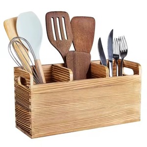 Unique flatware <b>storage</b> with a country-style look for storing napkins serving utensils and essential kitchen accessories - Product Image 1