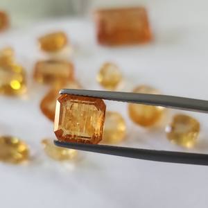 Topacio Imperial Natural 100%, piedra preciosa suelta, cojín ovalado blanco, cabujón facetado de corte de pera, fabricación de joyas brasileñas - Product Image 2