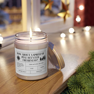 Candela Profumata di Lusso 9oz al Balsamo e Legno di Cedro, Senza Fumo, con Motivo Frutta, per Decorazione Casa, Natale, San Valentino - Product Image 1