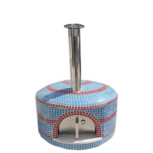 Forno a Legna Professionale Girevole <span class=keywords><strong>per</strong></span> Pizza Napoletana, da Esterno in <span class=keywords><strong>Argilla</strong></span>, 500 Gradi - Product Image 1