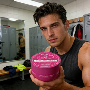 Cire capillaire Extra Mega Hold pour cheveux ondulés - Gel coiffant à haute tenue Fixation longue durée pour les coiffures texturées - Product Image 2