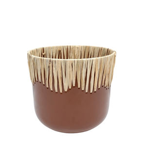 Jardinière élégante d'intérieur de taille standard décorative de forme ronde de fer/canne faite à la main indienne avec le volume adapté aux besoins du client - Product Image 2