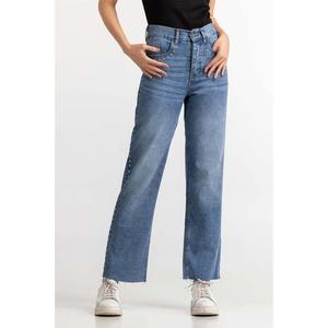 Fabricants de jeans en denim taille haute bleu Jeans stretch confortables pour femmes Pakistan - Product Image 5