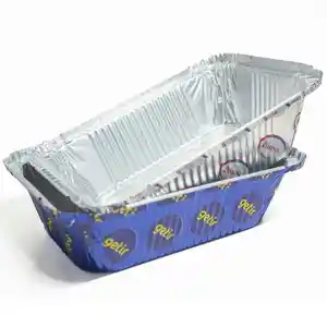 26 oz Aluminum Container Wholesale Disposable To-Go Containers for Fast Food Food Packaging Tray Recyclable Custom Color