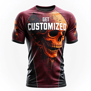 Rash Guard MMA personalizado para luchadores profesionales tela sublimada con opciones de manga kimono de jiu jitsu - Product Image 6