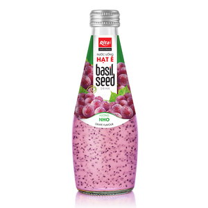 Botella de vidrio de 290ml de bebida de semilla de albahaca energética Boost de alta calidad con puré de sabor a jugo de mango de Vietnam - Product Image 4