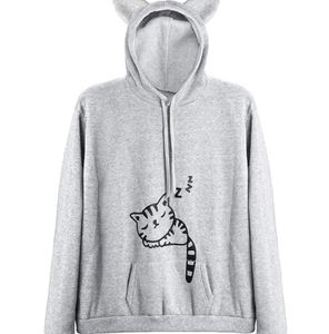 Sweat à capuche à capuche décontracté de haute qualité pour femmes printemps et automne - Product Image 1