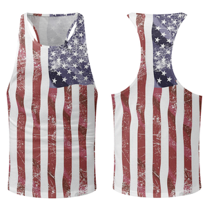 2025 OEM verano alta calidad hombres algodón sublimación camiseta sin mangas Fitness gimnasio hombres camiseta sin mangas de talla grande hombres camiseta sin mangas - Product Image 4