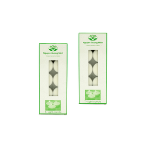 High Quality Set of 10 <b>Unscented</b> Tealight <b>Candles</b> Custom Basic Palm Wax for New Year Home Decoration and Lighting From Vietnam - Product Image 1