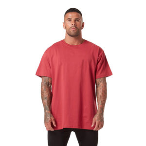 เสื้อยืดผู้ชายผ้าฝ้ายหนาแขนสั้นทรงโอเวอร์ไซส์แบบออกแบบได้ตามต้องการ - Product Image 2