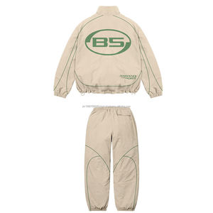 Survêtements grande taille pour hommes en nylon personnalisé coupe-vent deux pièces de qualité supérieure imperméable nouveau design coupe-vent 2 pièces ensembles - Product Image 2