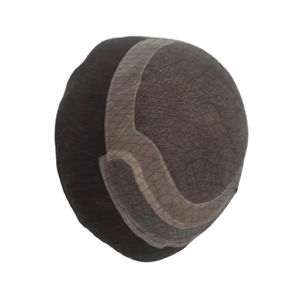 Los Angeles Front Lace Double Drawn <b>Tape</b> Hair Extensions Pre-Bonded Curly Human Remy Hair Mens Toupee & Wig - Product Image 1