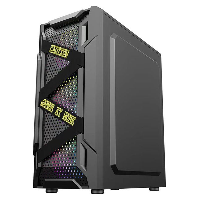 Customized Atx Chassis Computer Aluminium Black Computer Case Casing Cabinet