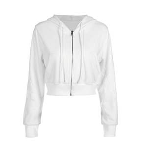 Crop Top Plus Size Veste de mode pour femmes en couleur unie Veste tendance pour femmes en différentes tailles - Product Image 3