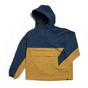 Veste coupe-vent à capuche en toile avec logo personnalisé pour hommes en gros, pour le camping, la randonnée, les aventures en plein air pour hommes - Product Image 3