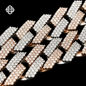 Luxe glacé cubain lien chaîne collier Hiphop Moissanite bijoux pour hommes et femmes Bling mode rappeur bijoux cadeau - Product Image 4