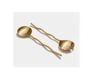 ชุดช้อนและส้อมชุบไทเทเนียมสุดหรูเซิร์ฟเวอร์สลัดสแตนเลส - Product Image 1