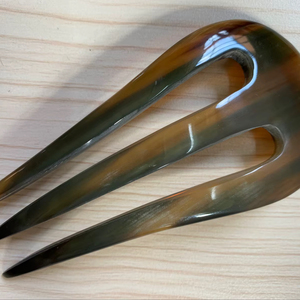 Polished Finish Buffalo Horn <b>Hair</b> <b>Pins</b> for Women's Ox Horn <b>Hair</b> Styling Stick Natural Accessory - Product Image 1
