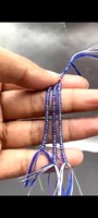 Perles lisses en saphir bleu de Birmanie naturel, très demandées, 2-4 mm, saphir non chauffé, traitement Hon, pierres précieuses en vrac, perles percées