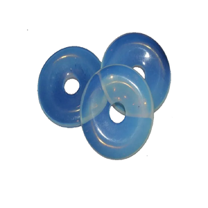 Donuts de piedras preciosas de alta calidad Opalite Stone Donut Piedra natural Cristal Reiki Piedras preciosas Healing Donuts Ágata Mayorista - Product Image 4