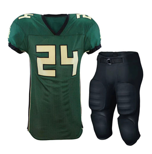 Ensemble d'uniformes d'équipe de football américain, impression par sublimation personnalisée, tissu en coton respirant, léger, confort et performance maximaux - Product Image 2