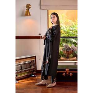 Ensemble chemise et pantalon brodés en tissu lawn pour femme URGE, 2 pièces, BIC-209 - Product Image 5