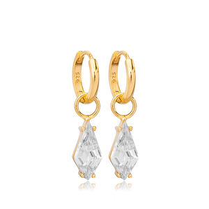 หรูหรา Marquise รูปร่างเพทายหินห้อยต่างหูตุรกีในแบบฉบับขายส่ง925เครื่องประดับเงินสเตอร์ลิง - Product Image 1