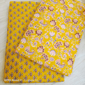 Nuevo diseño, venta al por mayor, tela india, textil 100% algodón, tela para ropa, Material Floral, bloque de mano + Serigrafía - Product Image 4