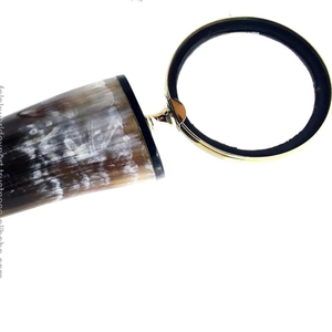 Lupa con mango de cuerno Natural para organizador de escritorio de Venta caliente lupa lente de lupa de vidrio grande de FWE - Product Image 1