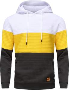 100% algodón Streetwear pulóver Sudadera con capucha impresión Digital Tie-Dye apliques diseño lavado con ácido Stonewashed sólido forrado frontal - Product Image 2