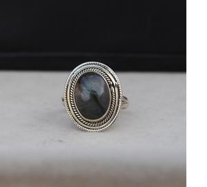 Labradorite Gemstone <b>Ring</b> Handmade 925 Sterling <b>Silver</b> <b>Boho</b> Statement <b>Ring</b> Bohemian Style Women Jewelry Gift Wholesale - Product Image 1