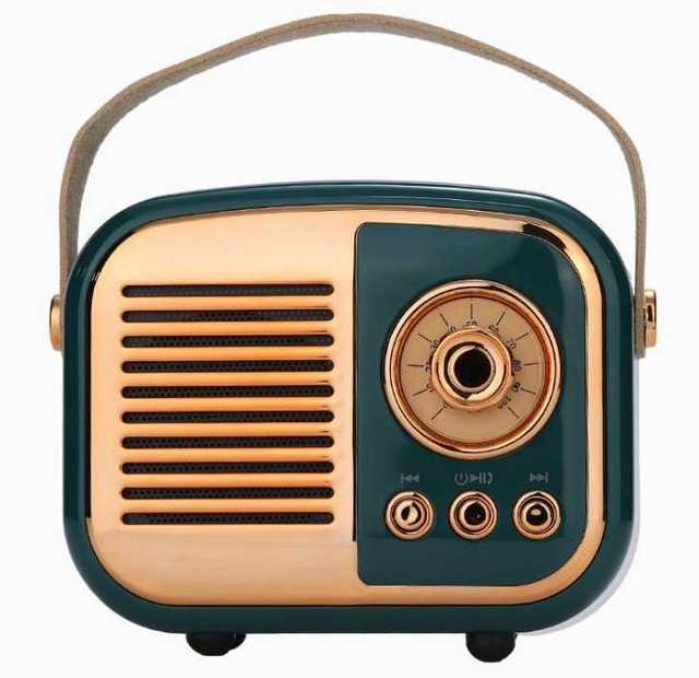 New Speaker Retro Mini Portable Audio Card Radio Wireless Speaker  Speaker OEM