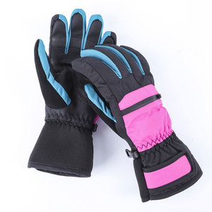 Gants de ski thermiques d'hiver personnalisés, imperméables et coupe-vent, en polyester, pour la course sur neige en plein air - Product Image 3