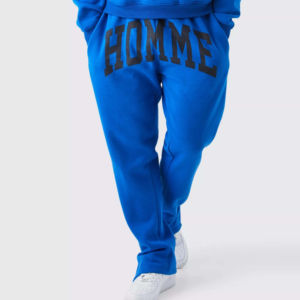 Costumes de survêtement personnalisés Costumes de survêtement imprimés en coton épais 100% Ensembles de pantalons de survêtement et de sweat à capuche en coton 500gsm Survêtement pour hommes - Product Image 2