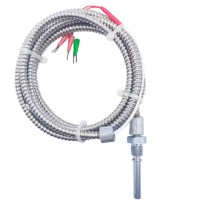 Industriële Rtd <span class=keywords><strong>Thermometer</strong></span> Flexibele Roestvrijstalen Slangklasse Nauwkeurigheid Geïmporteerde <span class=keywords><strong>Pt100</strong></span> Weerstaan Trillingscorrosie Op Maat - Product Image 1