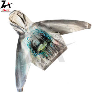 Heavy Cotton Hoodies Punk Saint Custom <b>Hand</b> Painted <b>Hand</b> Dyed Distressed Fully Customizable OEM Branding Wholesale Bulk Orders - Product Image 6