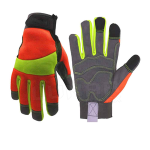 Guantes DE TRABAJO Hi Vis hechos de material sintético flexible y fuerte Guantes DE TRABAJO Hi Vis diseñados para uso en exteriores e interiores - Product Image 1