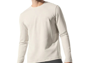 T-shirt à manches longues en spandex personnalisé pour l'été, style hip-hop, poids du tissu 260 grammes, style décontracté, motif uni, t-shirt de compression vierge - Product Image 5