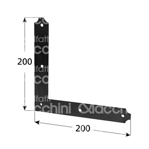 REINFORCED COUNTERPLATE Art. 2420 Painted <b>Black</b> - Product Image 1