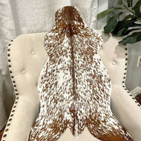 Flauschiger Schaffell-Teppich Rutschfester Wasserdichter Großer Bodenteppich Echtes Kuhfell Echthaar-Teppiche