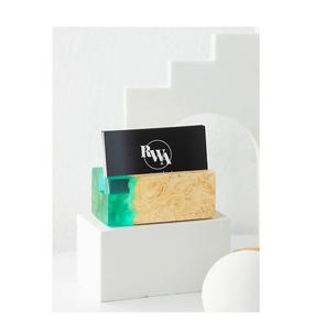 Vente chaude Couleur Personnalisée Premium Bois Résine Porte-Cartes Pour Très Bonne Qualité Résine Bois Carte De Visite Titulaire Table Bureau - Product Image 2