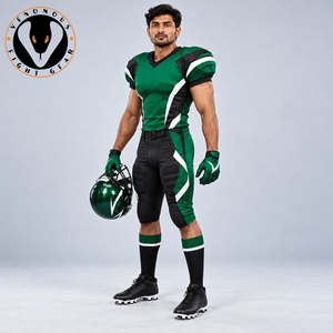 Uniforme de football américain moderne conçu avec un tissu sportif léger et une construction flexible pour l'entraînement et la compétition - Product Image 4