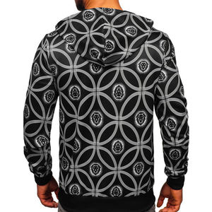 Wholesale Streetwear Heavyweight Oversized <b>Hoodie</b> No <b>String</b> Zip up <b>Hoodie</b> Vintage Acid Wash Mens Basics, Cotton Blended - Product Image 4