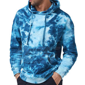 เสื้อฮู้ดผู้ชายสีทึบพร้อมฮู้ดผ้าคอตตอน - Product Image 1